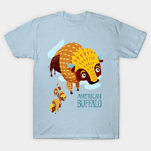 American Buffalo T-Shirt by washburnillustration